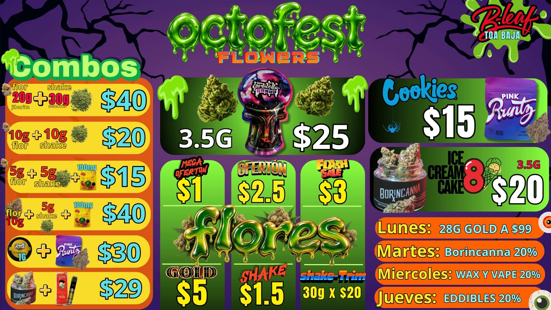 B-Leaf Toa Baja OCTOFEST FLOWERS - OFERTAS DE LOCO