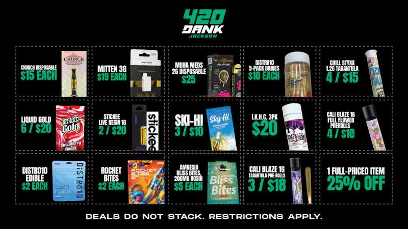 420 Dank - Jackson 420 Dank Deals: Fresh Value Picks Today ✅