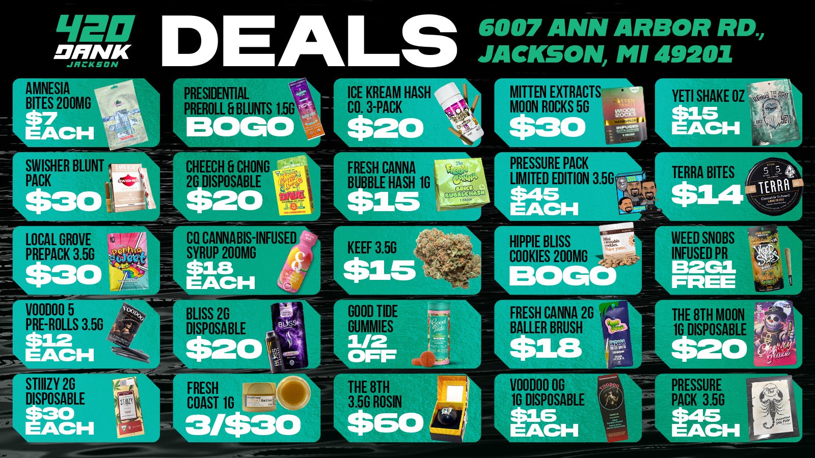 420 Dank - Jackson 🔥 420 Dank Jackson Deals – Huge Savings All Week