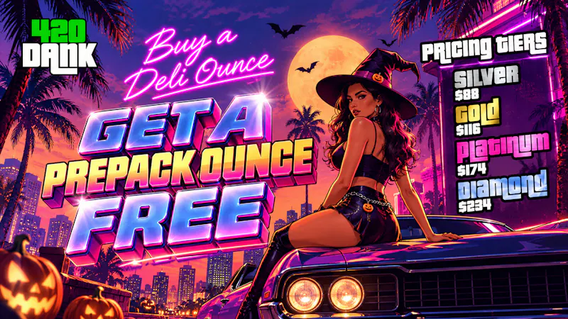 420 Dank 420 Dank Halloween: Buy a Deli Oz, Get One Free!