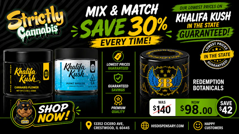 Hi5 Dispensary Everyday Deals at Strictly Cannabis