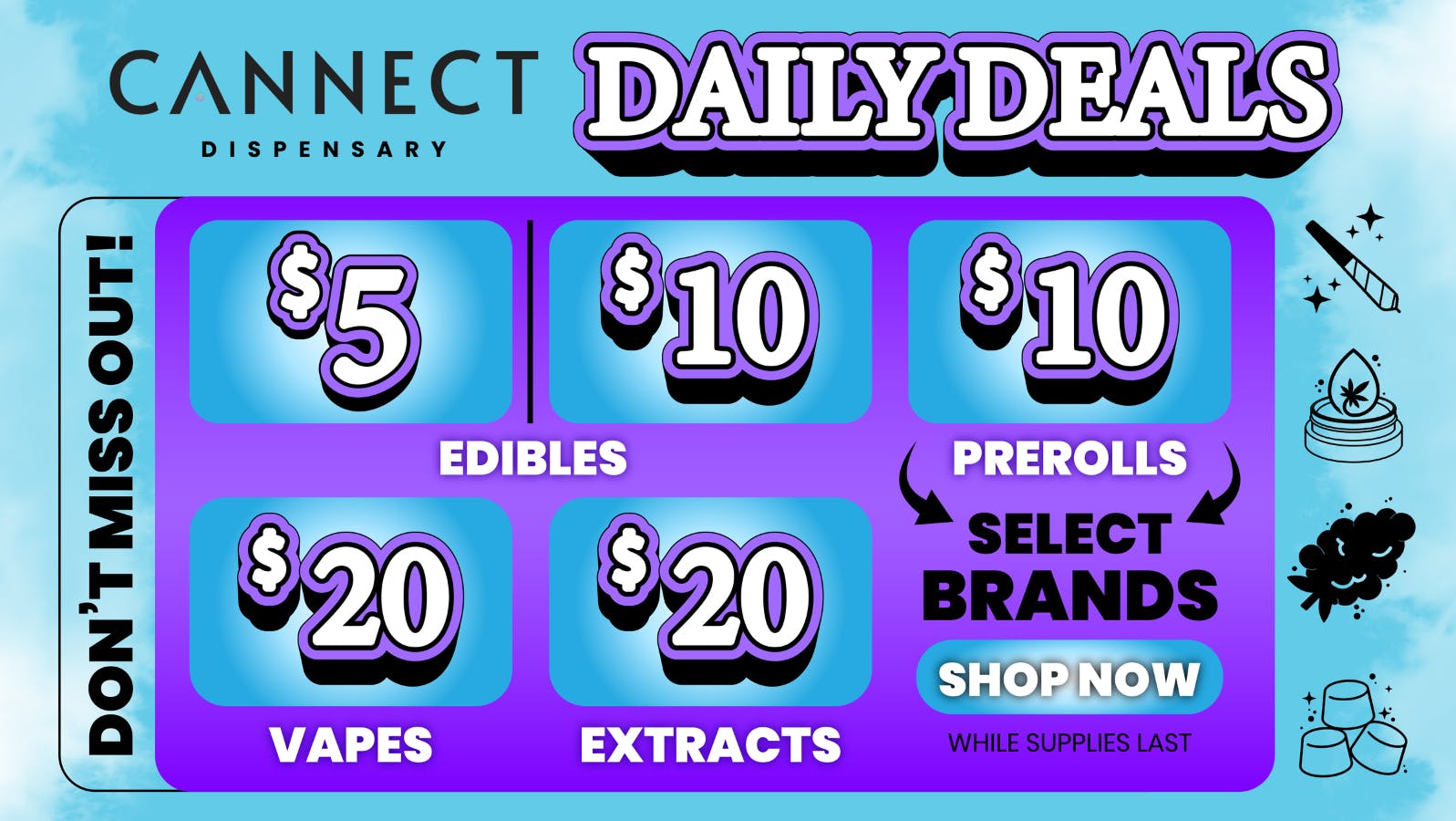 Cannect Dispensary Cannect Daily Deals — Don't Miss Out!