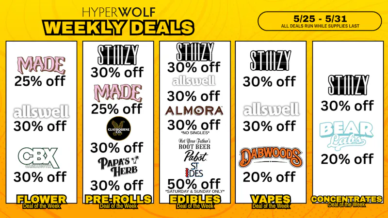 HYPERWOLF Up to 50% off: CBX, Allswell, Dabwoods + MORE! 🔥