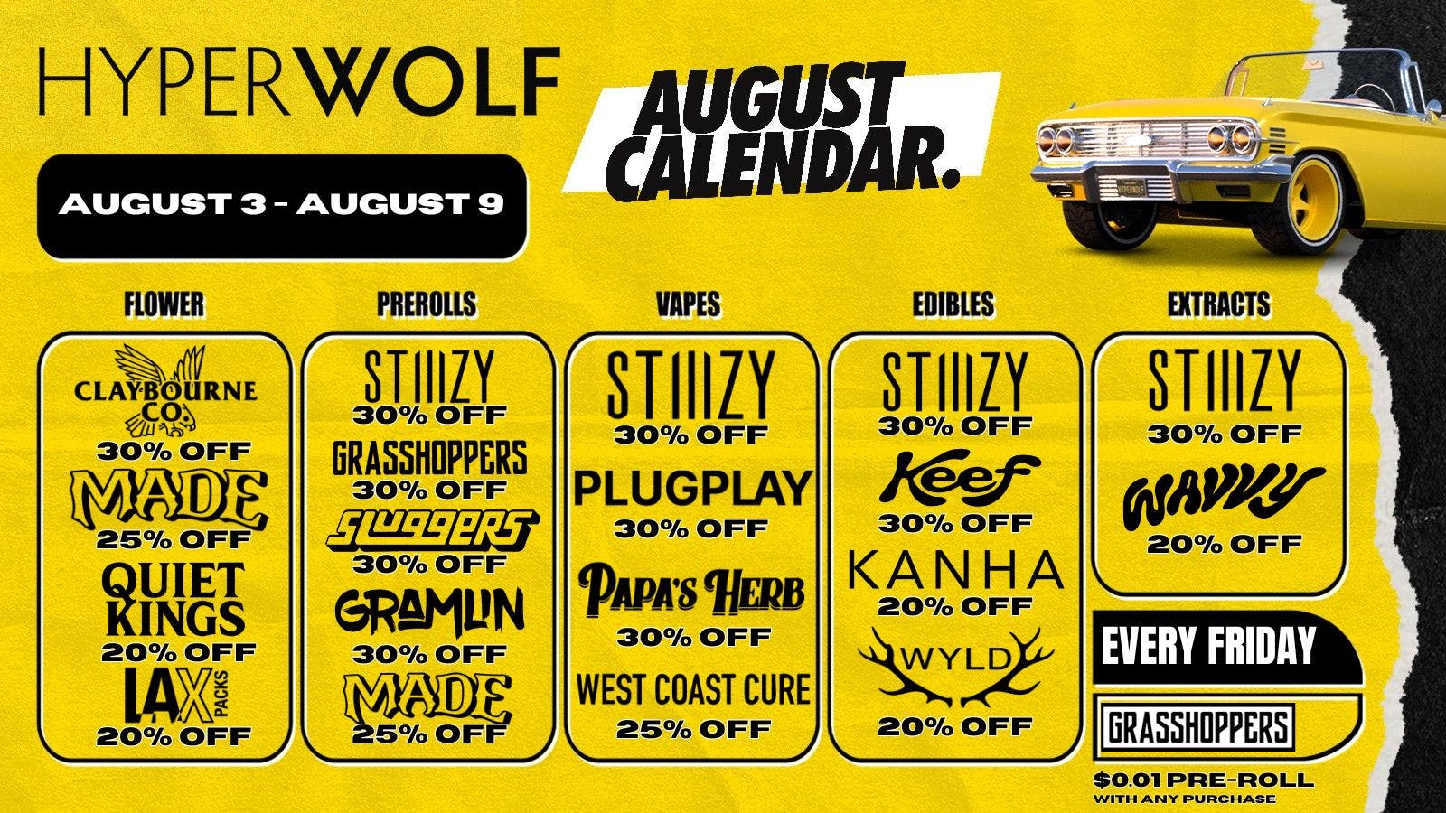 HYPERWOLF Up to 30% Off: Papa's Herb, Sluggers, Wyld + MORE!
