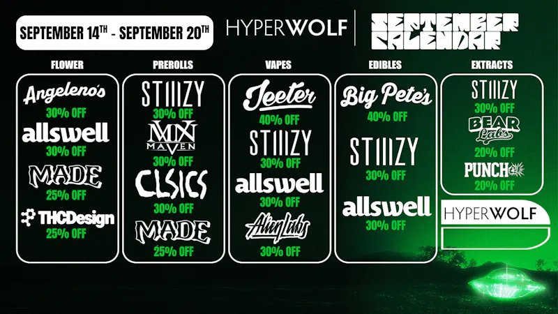 HYPERWOLF Up to 40% Off: Alien Labs, Jeeter + MORE!