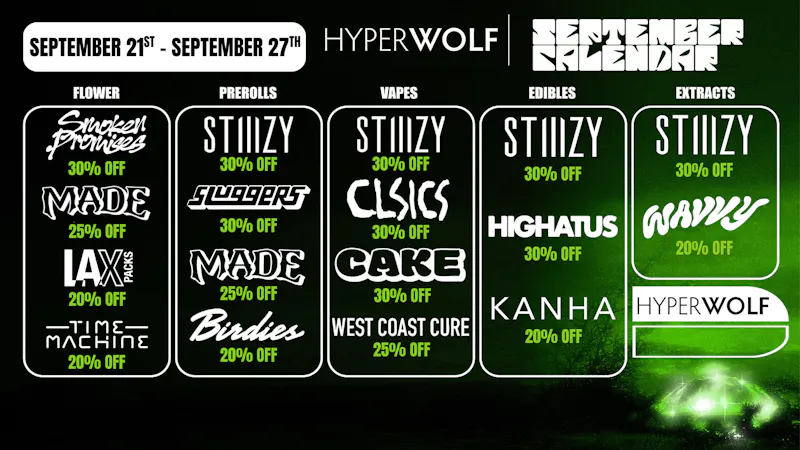 HYPERWOLF Up to 30% Off: West Coast Cure, Wavvy, + MORE! 🔥