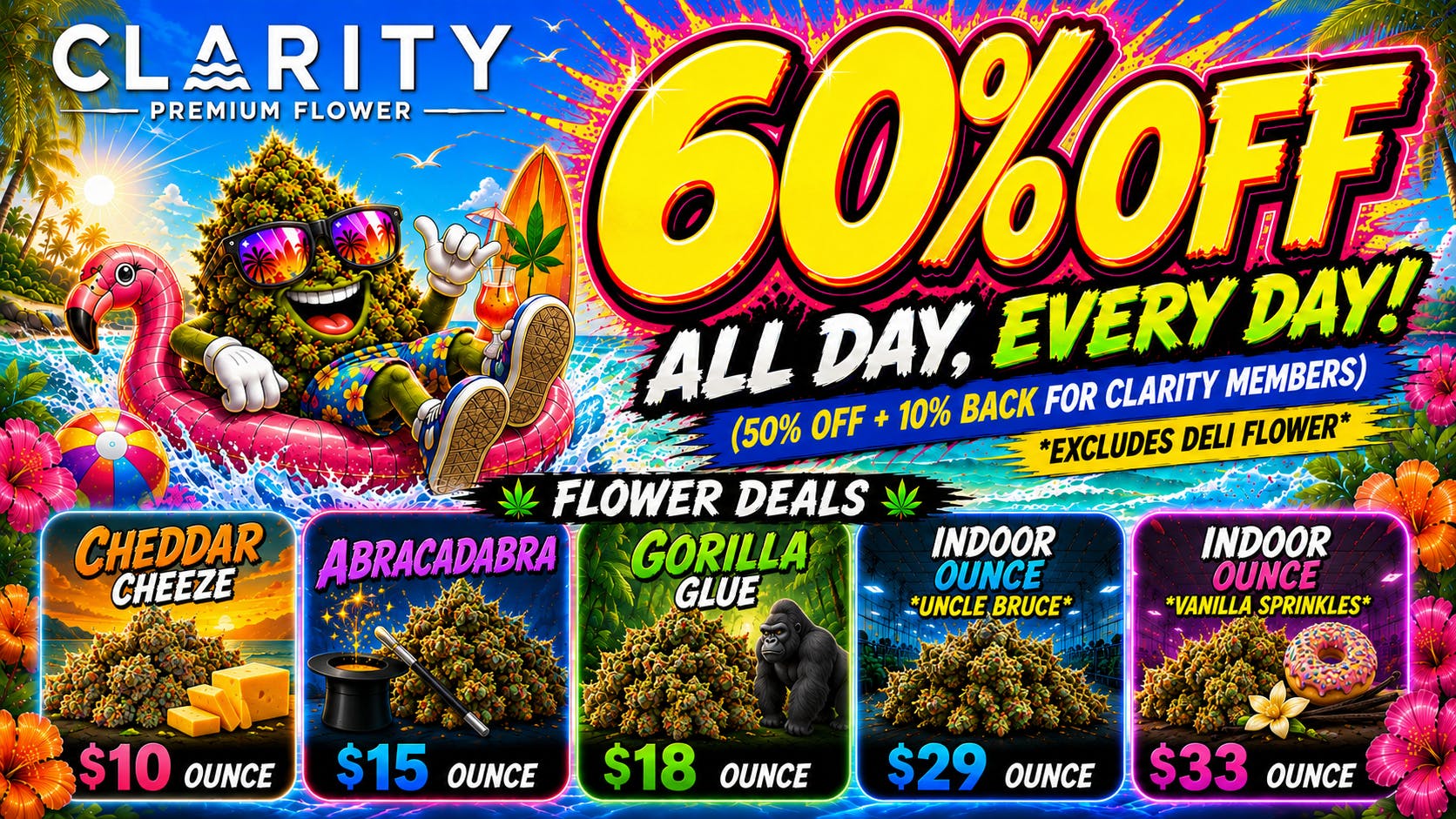 CLARITY Cannabis - Hazel Park CLARITY 60% OFF ALL DAY!