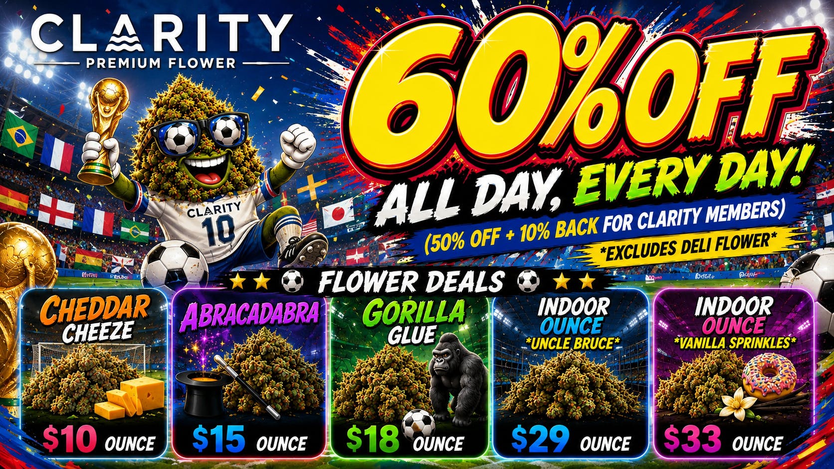 CLARITY Cannabis - Hazel Park CLARITY 60% OFF ALL DAY!