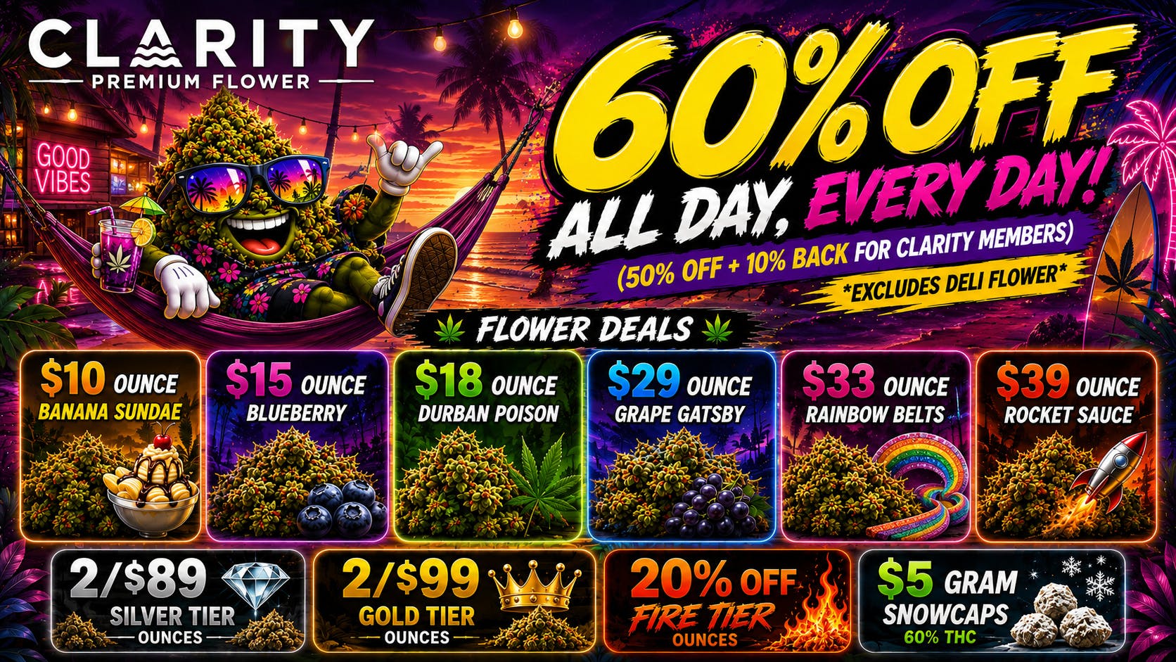 CLARITY Cannabis - Hazel Park 😱60% OFF STORE WIDE! 😱