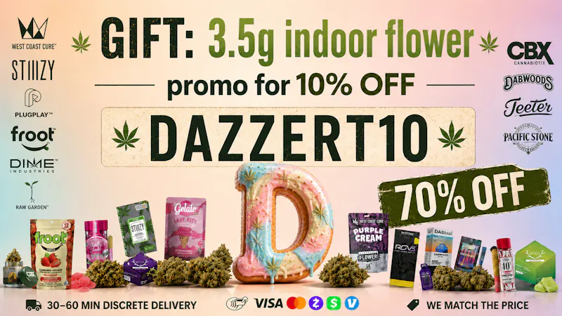 Dazzert Delivery - Orange 70% OFF ON ALL+ 10% EXTRA OFF + GIFT 3.5G FLOWER