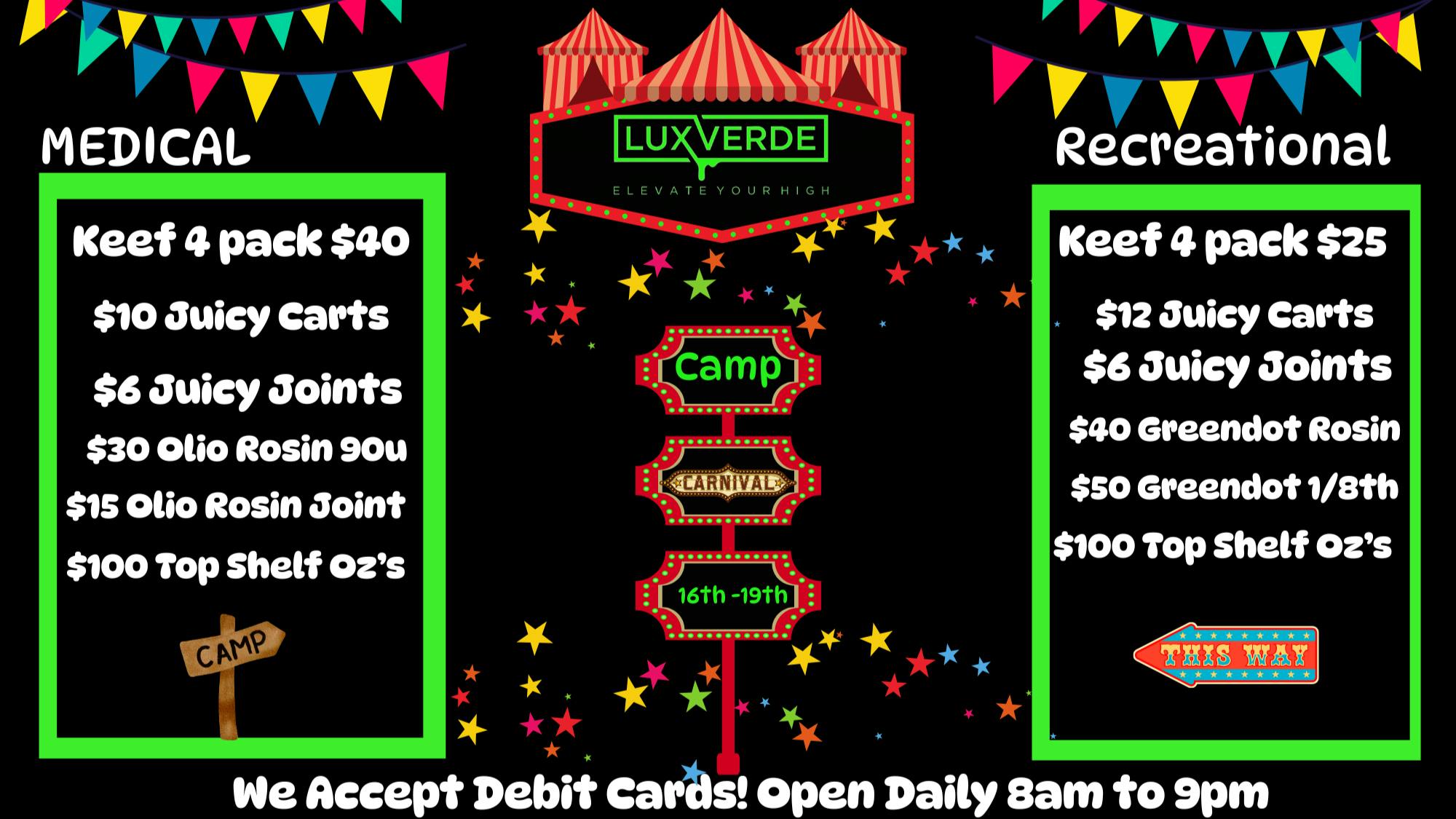 Flavors - Circle Weedend Deals For Camp Carnival