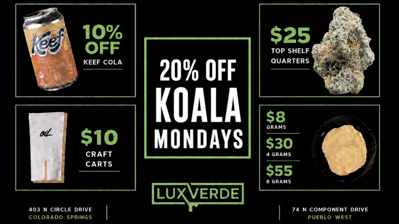 Lux Verde Koala Mondays--20% off
