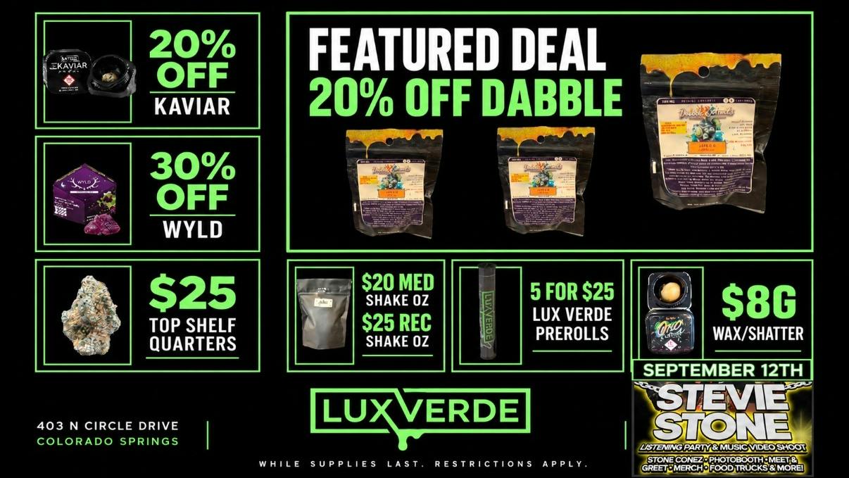 Lux Verde The "ber" months are finally here!!
