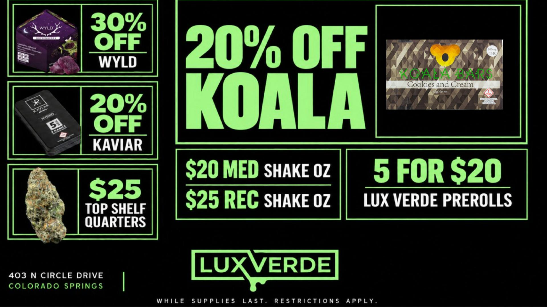 Lux Verde Koala Mondays!!