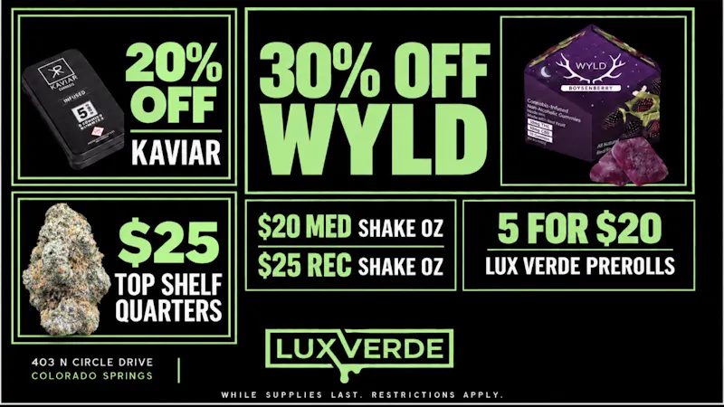 Lux Verde Wyld Tuesday!!!