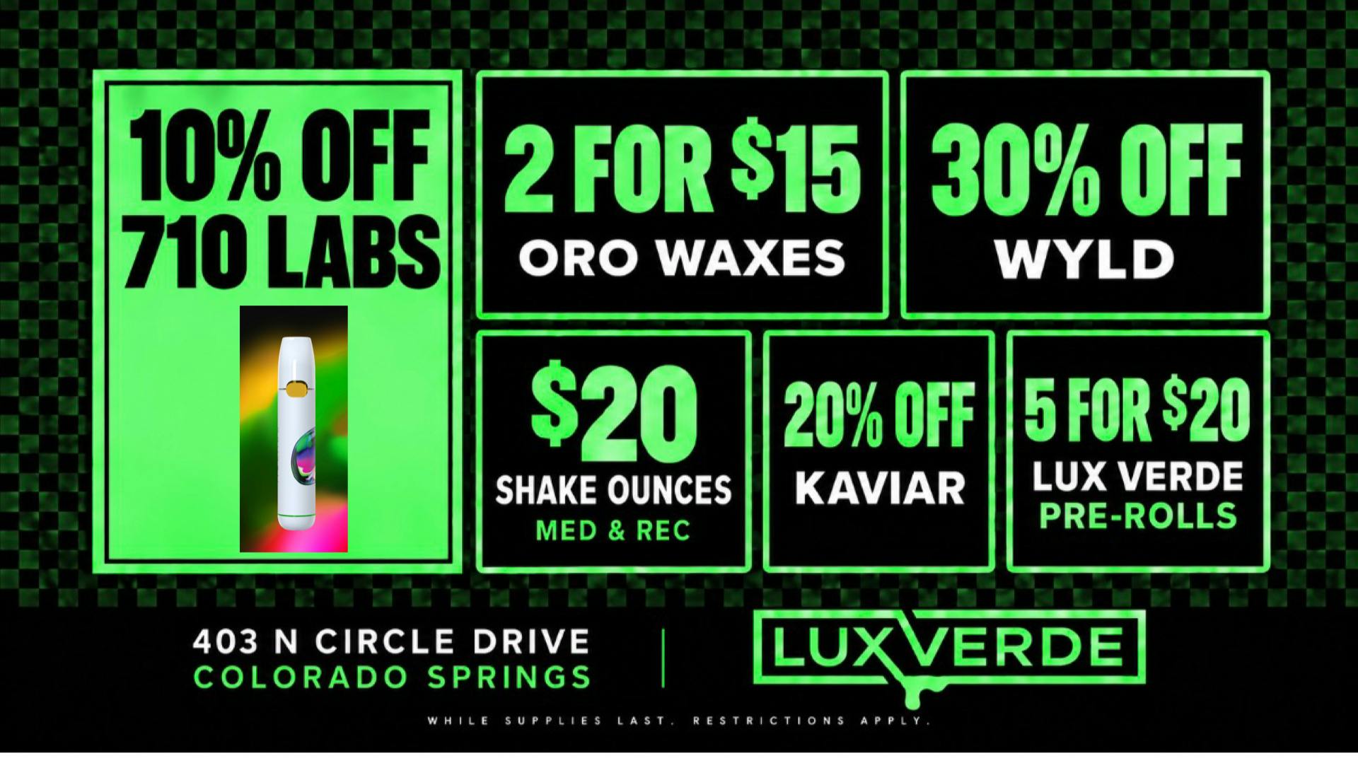 Lux Verde 710 Labs Day!!!!