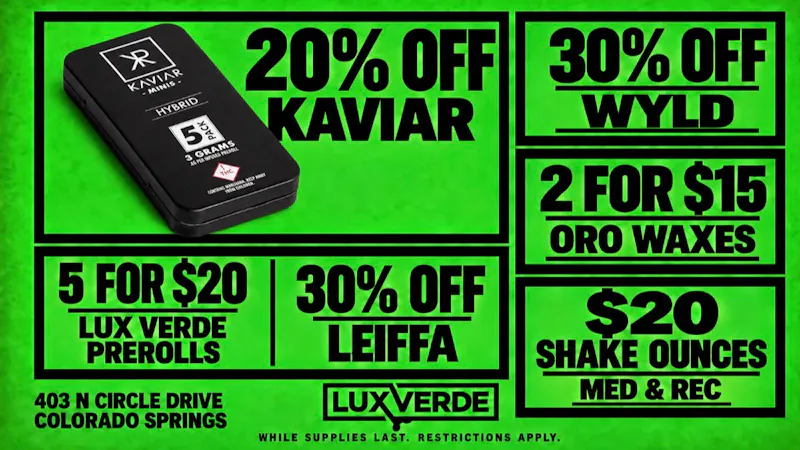 Lux Verde Kaviar Days...treat yourself!