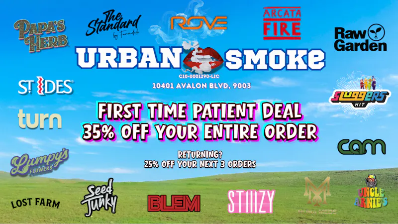 Urban Smoke - Avalon BEST FIRST TIME PATIENT DEAL IN TOWN!!