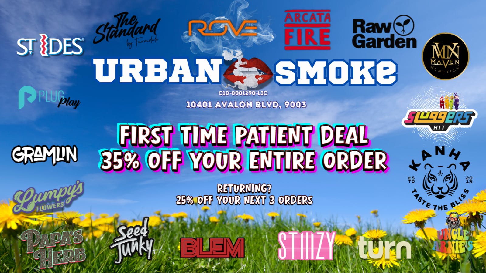 Urban Smoke - Avalon Shhh..RETURNING CUSTOMERS YOU GET A DEAL TOO!