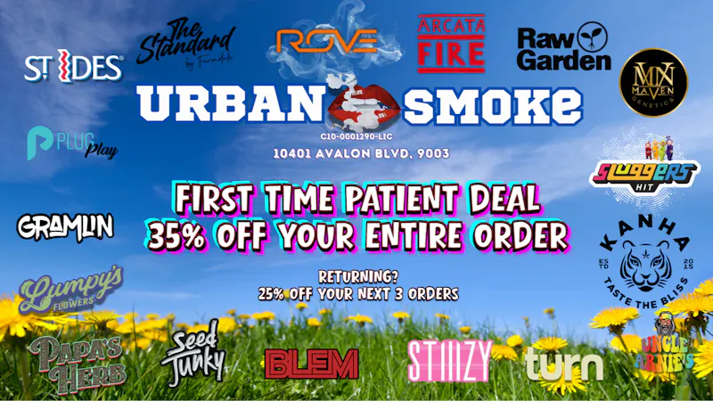 Urban Smoke - Avalon Shhh..RETURNING CUSTOMERS YOU GET A DEAL TOO!