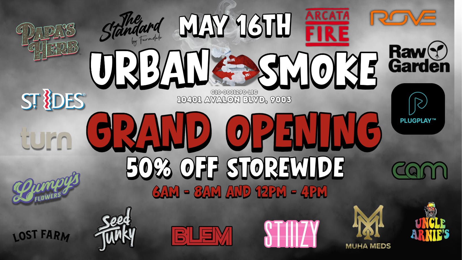 Urban Smoke - Avalon GRAND OPENING 50% OFF