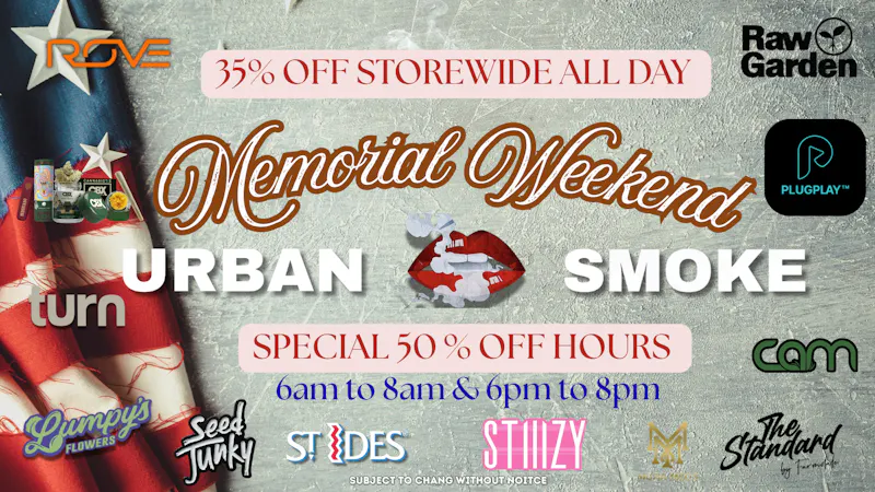 Urban Smoke - Avalon men day weekend