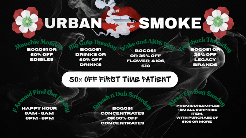 Urban Smoke - Avalon 50% OFF FIRST TIME