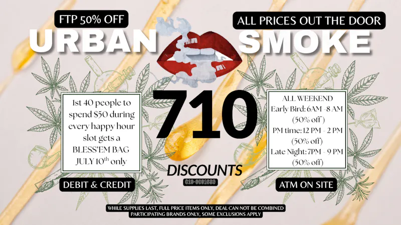 Urban Smoke - Avalon 710 Deals You Can't Miss!! 50% OFF *ENTIRE STORE*