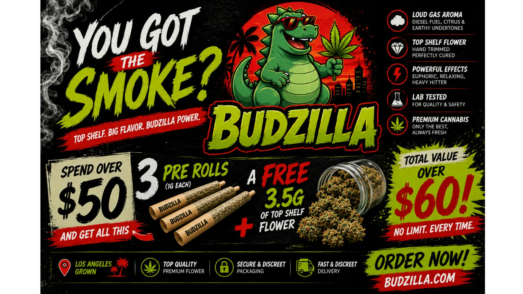 Budzilla - Antelope Valley YOU GOT THE SMOKE