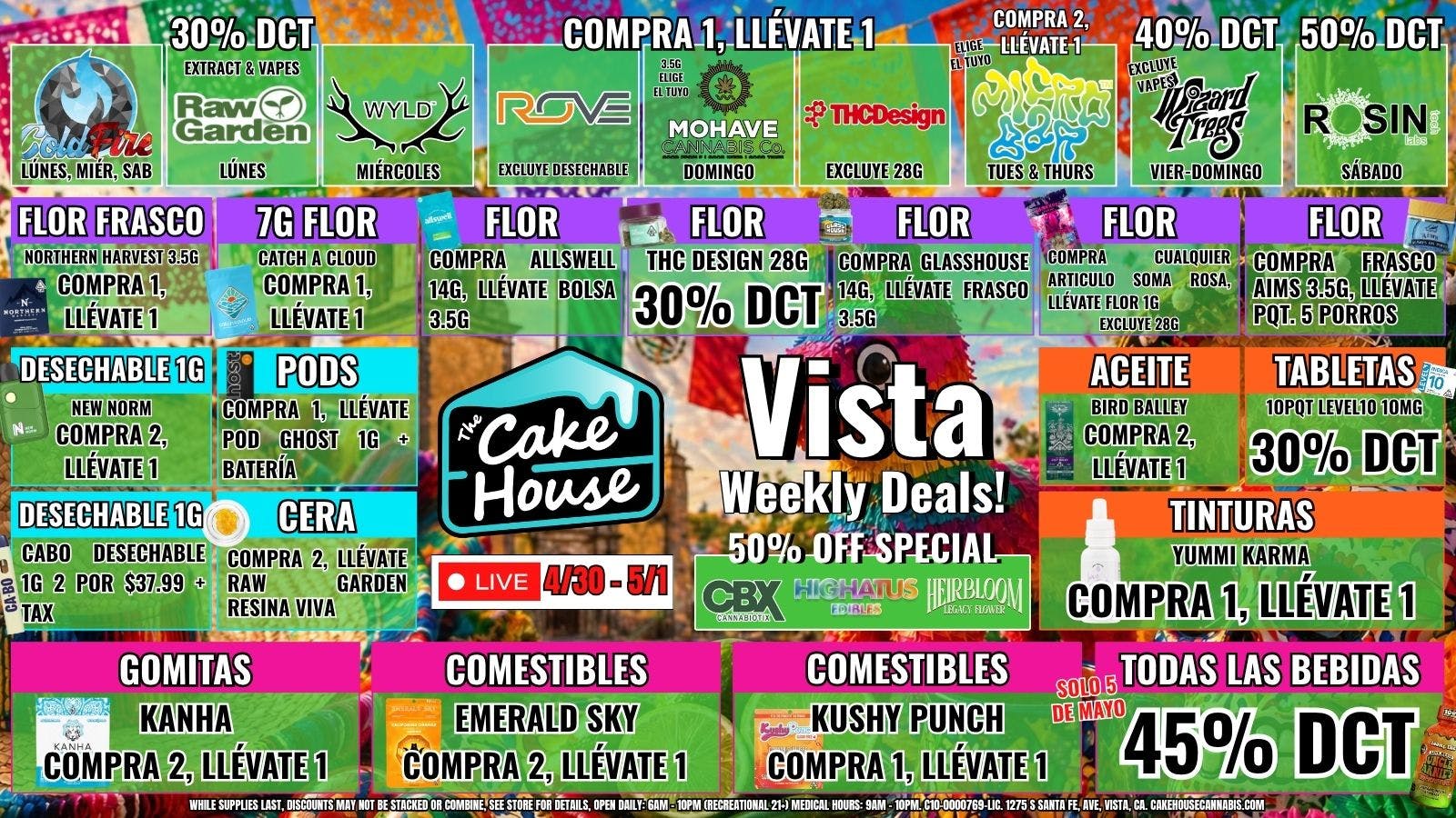 The Cake House - Vista ¡Ofertas semanales TCH Vista!