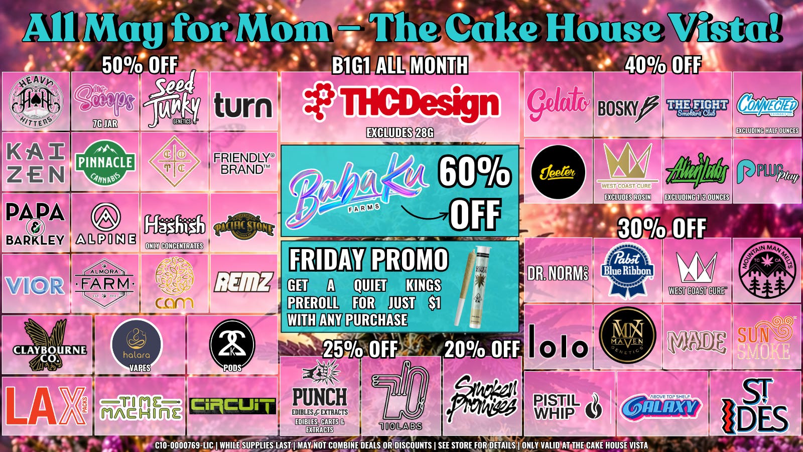 The Cake House - Vista TCH Vista May Deals!
