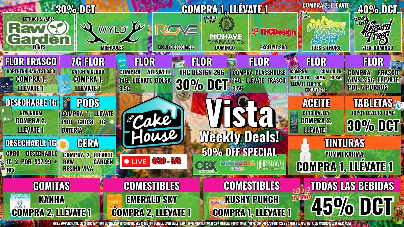 The Cake House - Vista ¡Ofertas semanales TCH Vista!