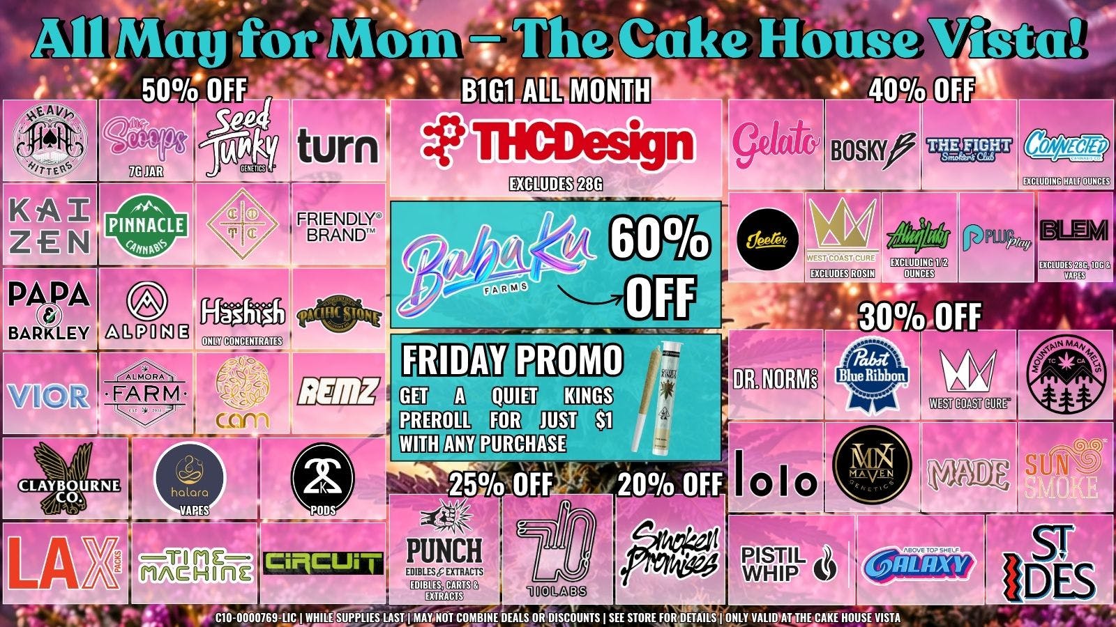 The Cake House - Vista TCH Vista May Deals!