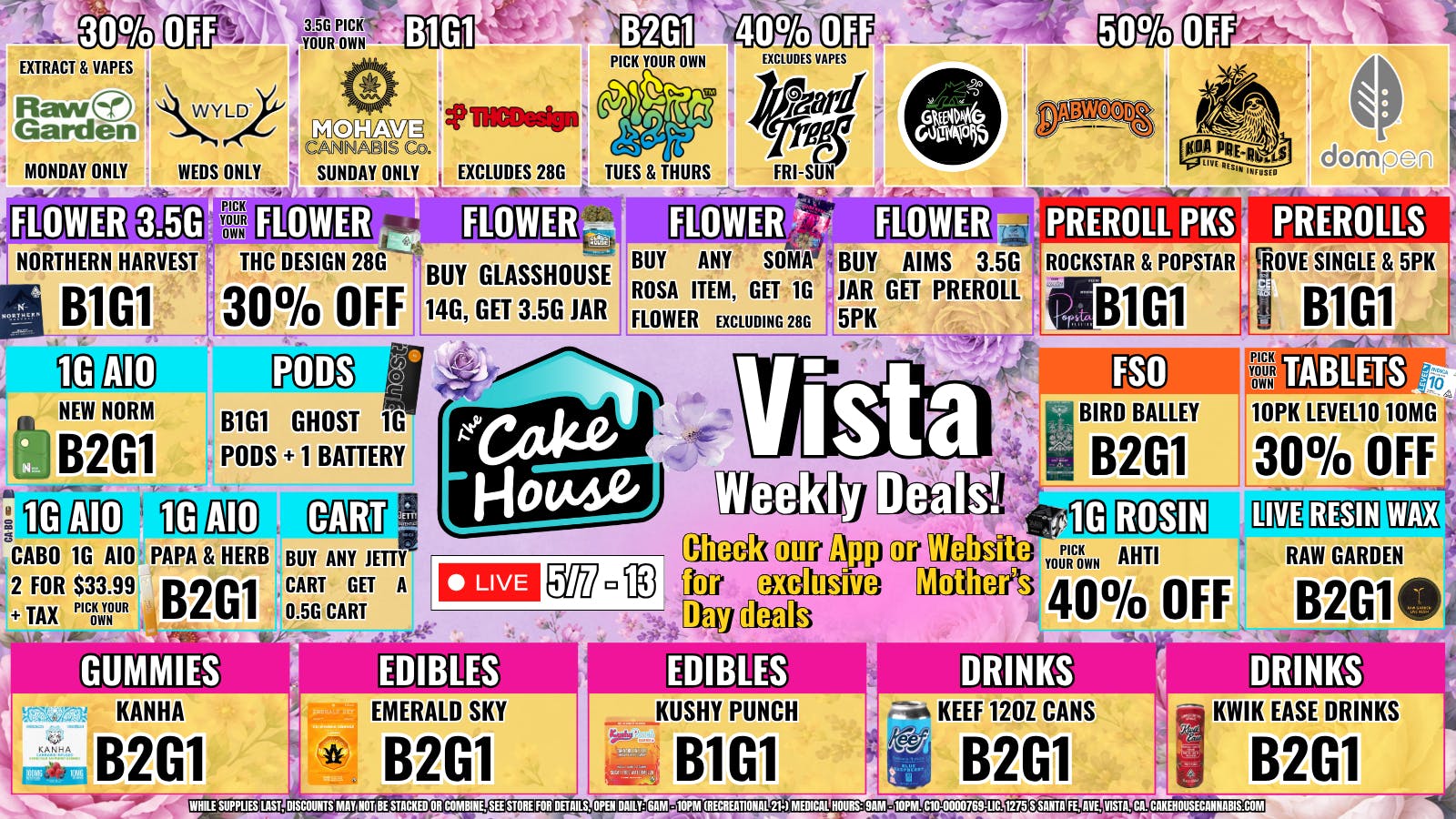 The Cake House - Vista TCH Vista Deals!