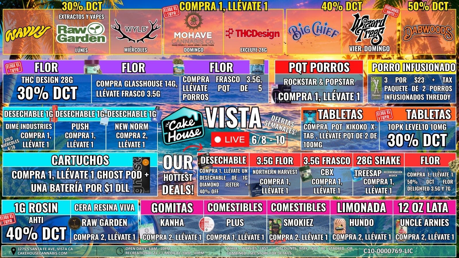 The Cake House - Vista 6/8 - 10: ¡Ofertas semanales TCH Vista!