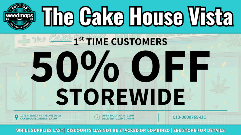 The Cake House - Vista TCH Vista 50% Off 1st time customers!