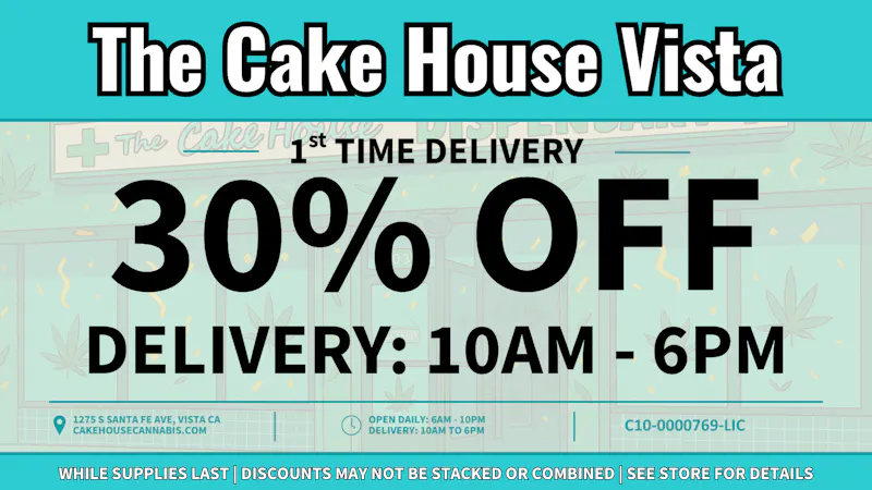 The Cake House - Vista TCH Vista Delivery Discount!