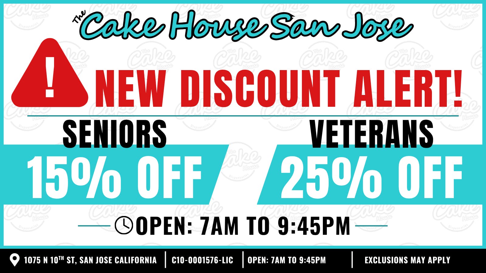 The Cake House - San Jose *Now Open* TCH San Jose Exclusive Deal!