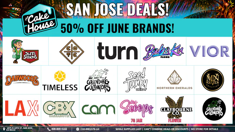 The Cake House - San Jose *Now Open* TCH San Jose 50% OFF JUNE BRANDS!