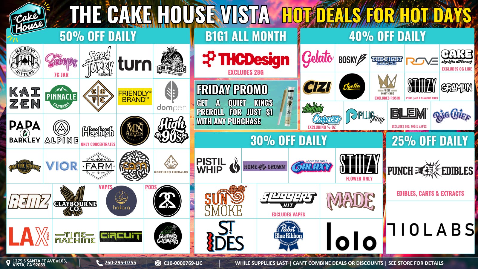 The Cake House - Vista TCH Vista June Deals!