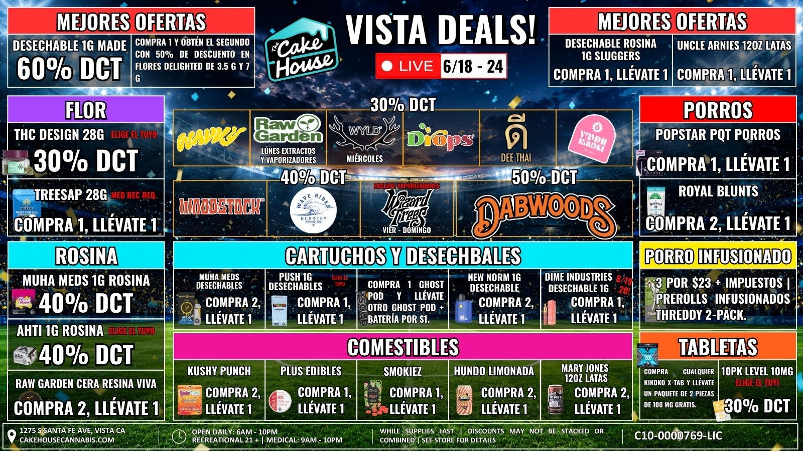 The Cake House - Vista 6/18 - 24: ¡Ofertas semanales TCH Vista!
