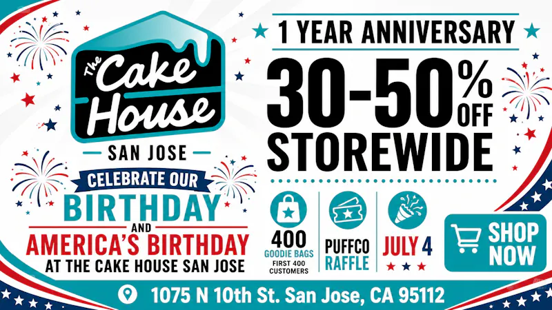 The Cake House - San Jose *Now Open* TCH San Jose Anniversary!