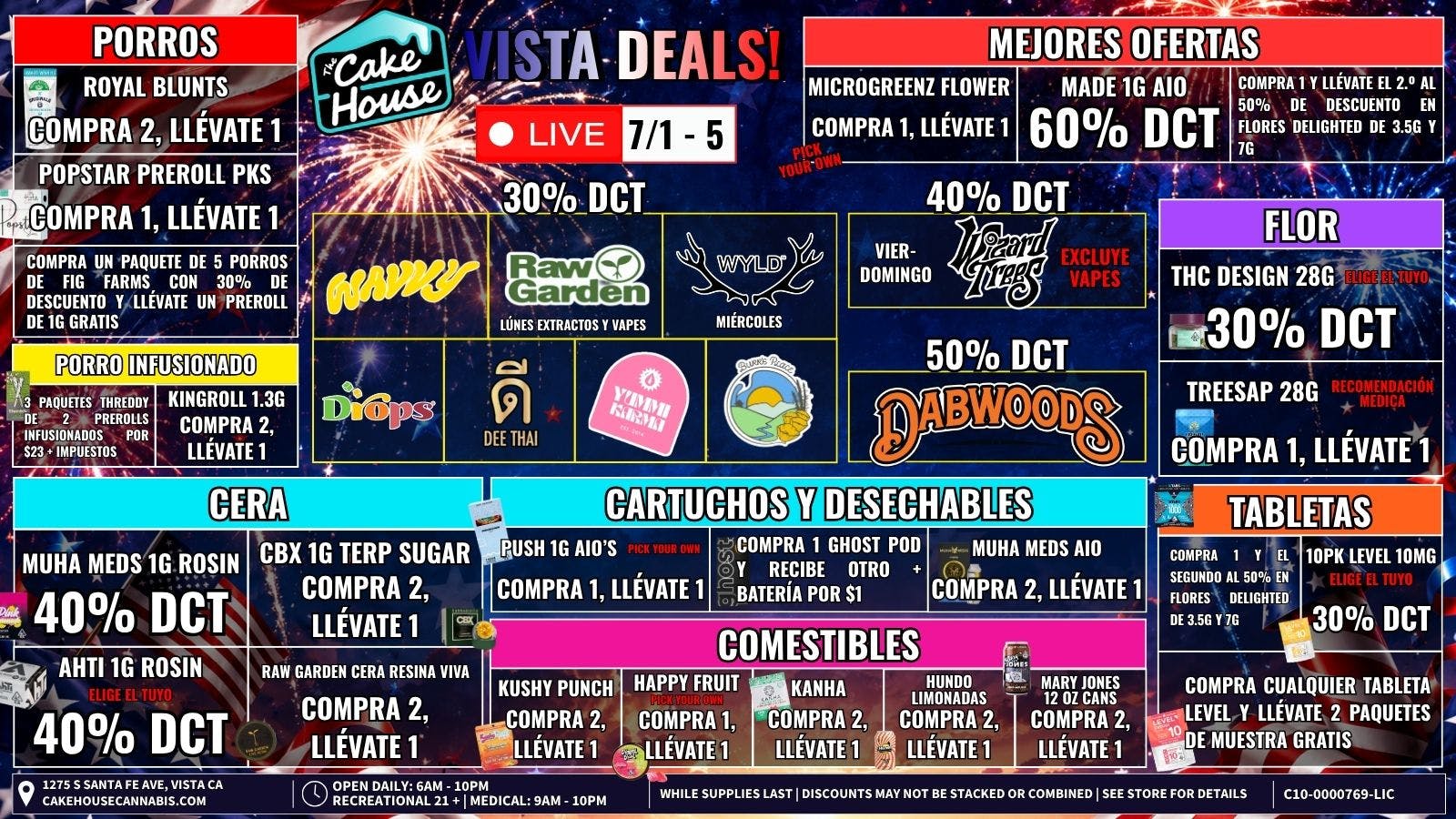 The Cake House - Vista 7/1 - 5: ¡Ofertas semanales TCH Vista!