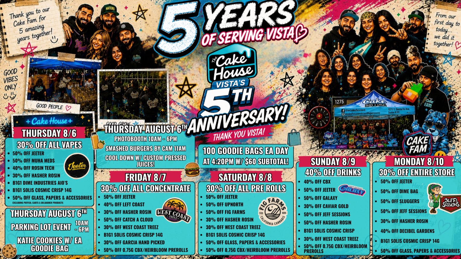 The Cake House - Vista TCH Vista Anniversary Deals!