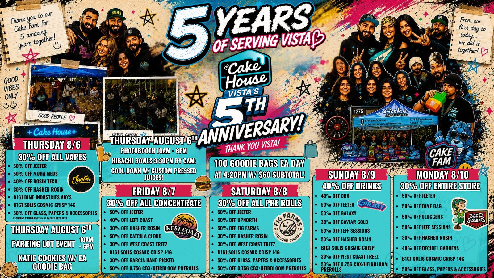 The Cake House - Vista TCH Vista Anniversary Deals!