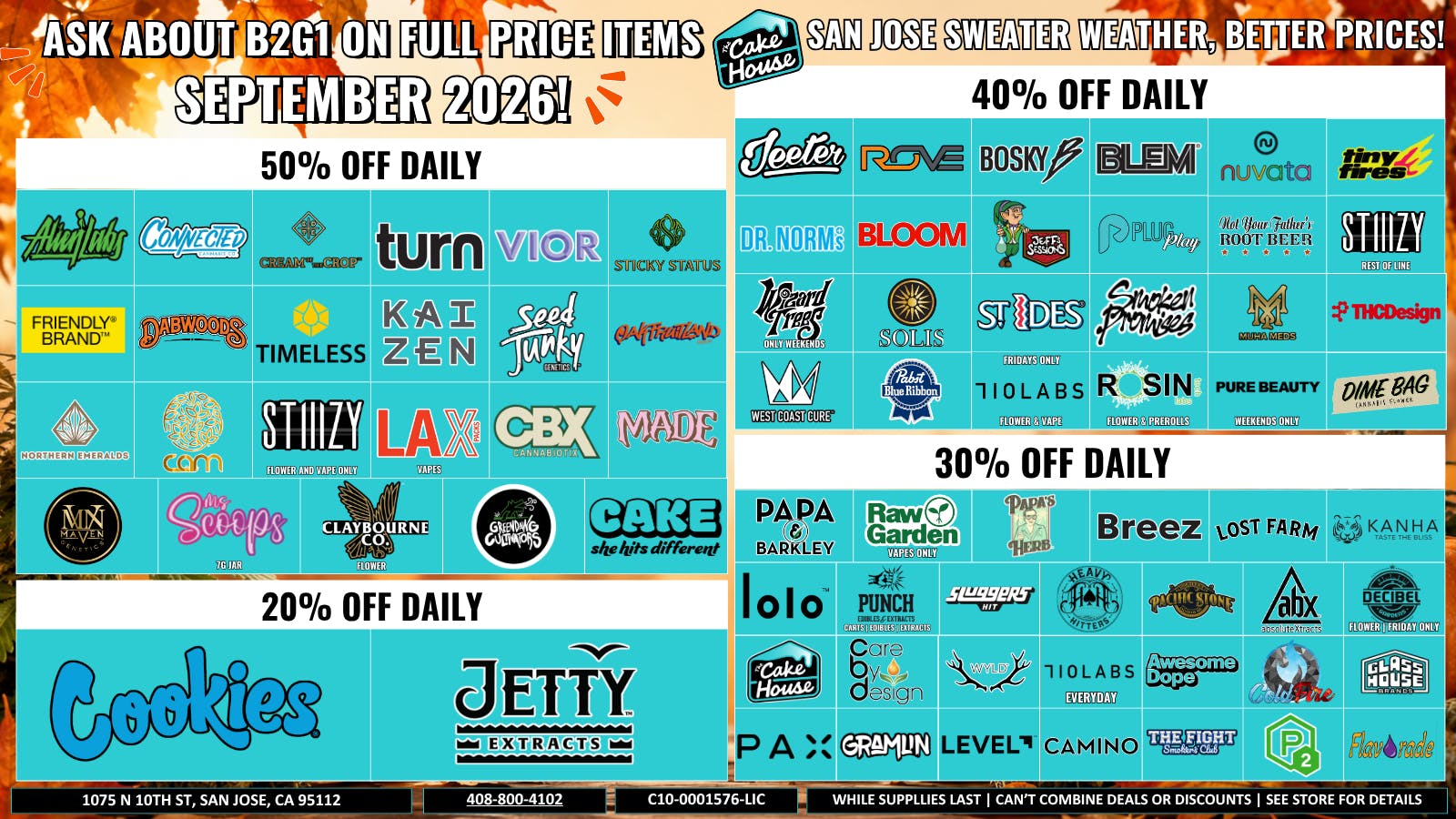 The Cake House - San Jose *Now Open* TCH San Jose September Deals!
