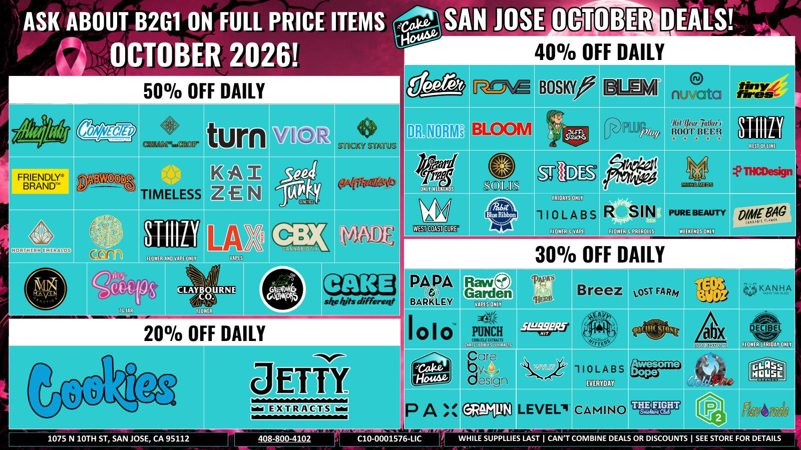The Cake House - San Jose TCH San Jose October Deals!