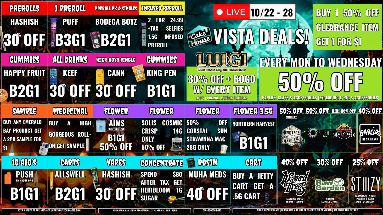 The Cake House - Vista TCH VISTA WEEKLY DEALS | NEW SAVINGS EVERY WEEK!