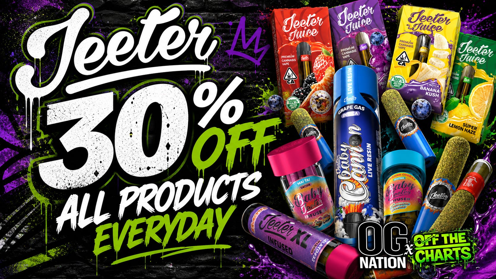 OG Nation x OTC - Lynwood 30% OFF JEETER! EVERYDAY!