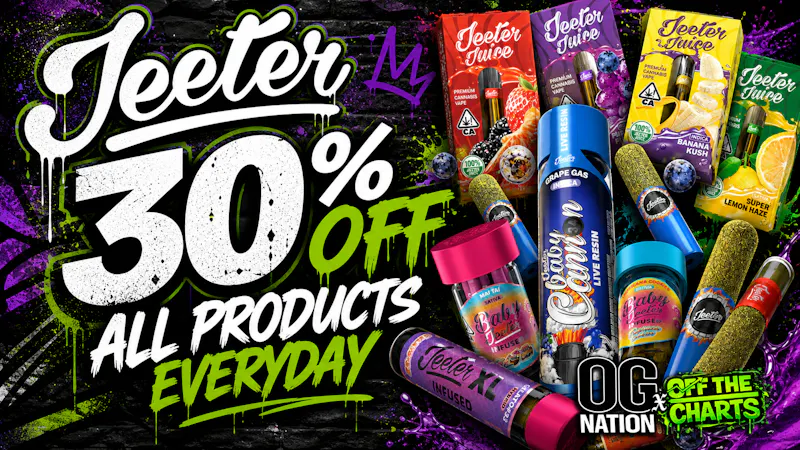 OG Nation x OTC - Lynwood 30% OFF JEETER! EVERYDAY!